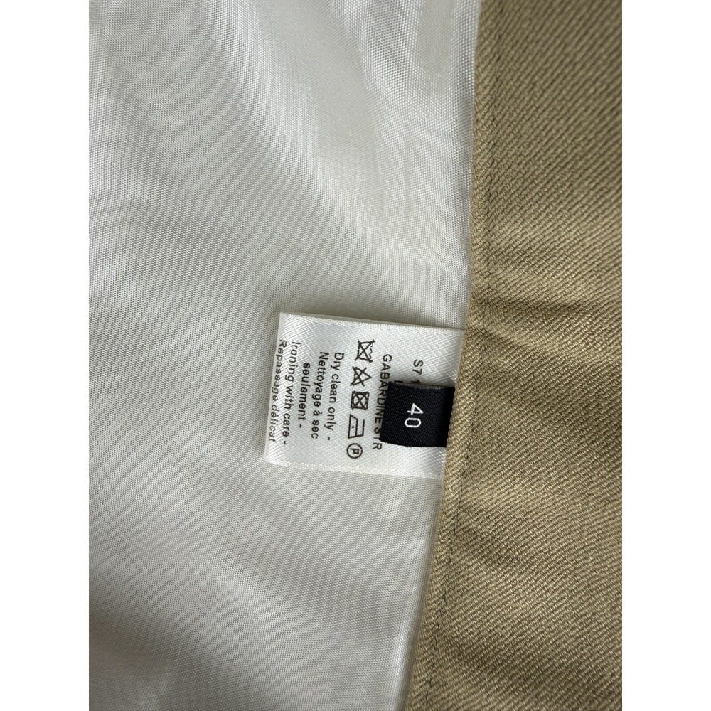 Joseph Beige Wool Blend Gabardine Trousers Women's 40 Made in Bulgaria Tailored - Picture 6 of 7